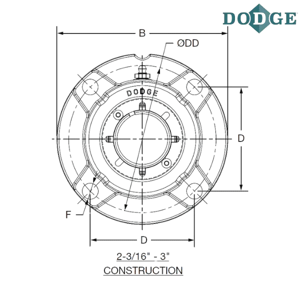 069684 DODGE - F4R-IP-203LE