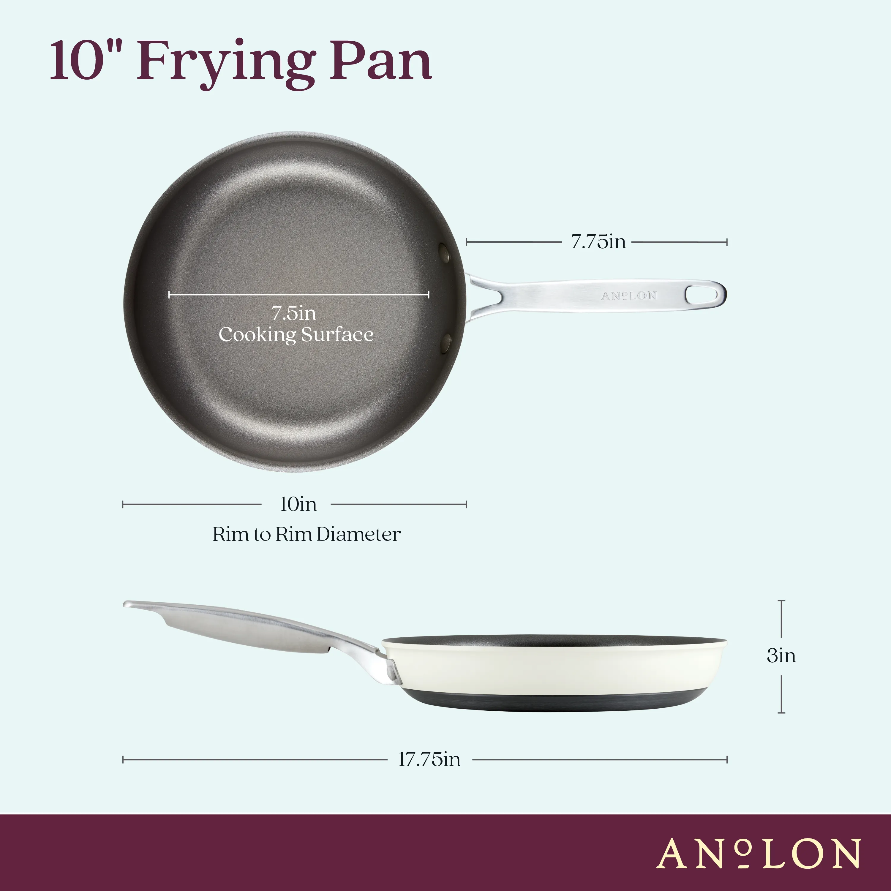 10-Inch Hard Anodized Nonstick Frying Pan