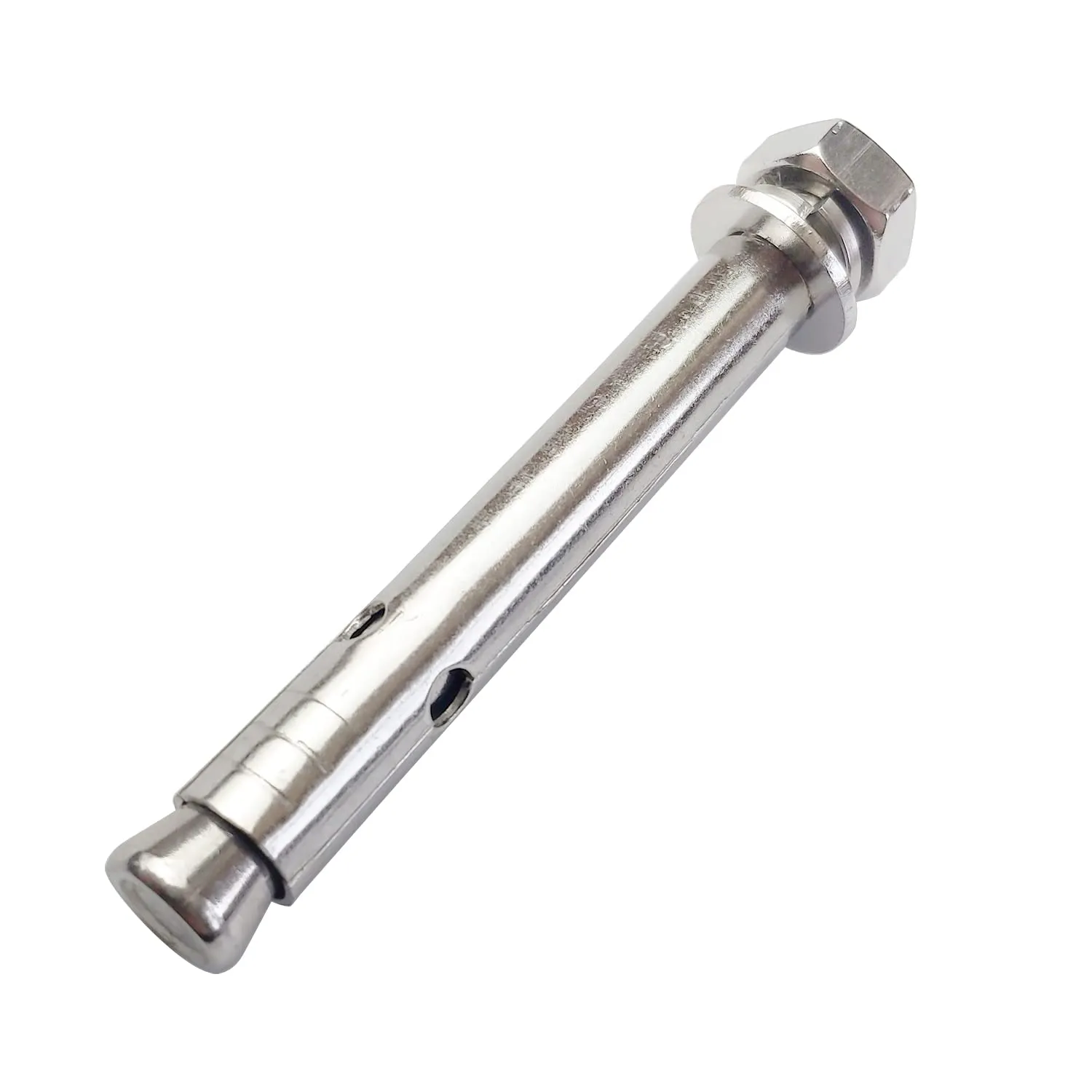 10 Pack M10x100mm Expansion Bolts Anchor Bolt 304 Stainless Steel External Hex Expansion Screw Bolt Sleeve Anchor Fastener Wall Concrete