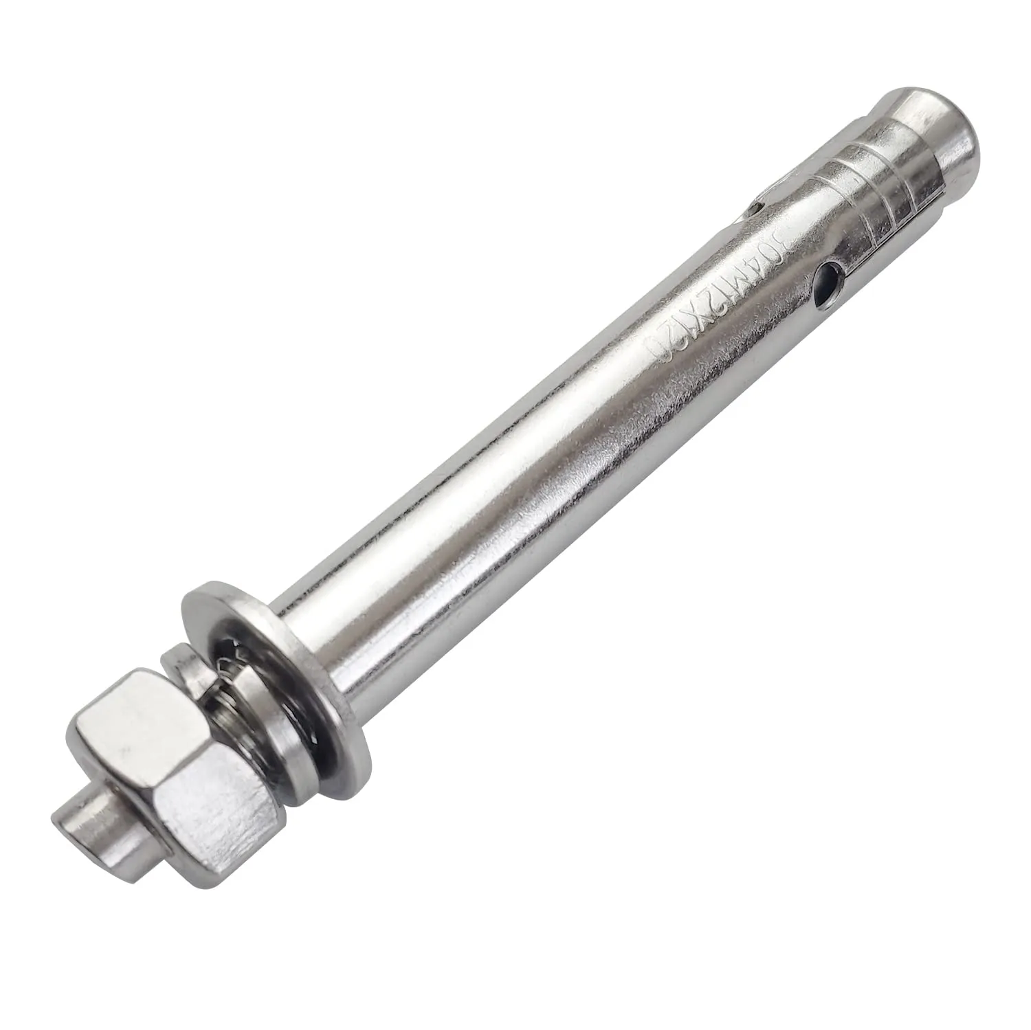 10 Pack M12x120mm Expansion Bolts Anchor Bolt 304 Stainless Steel External Hex Expansion Screw Bolt Sleeve Anchor Fastener Wall Concrete