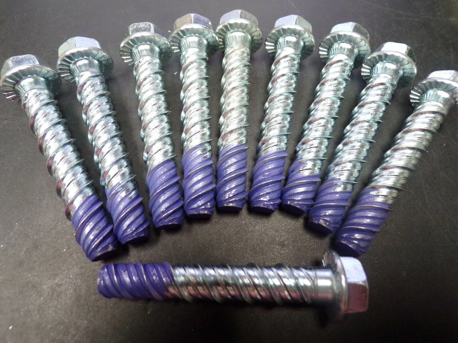 (10) WEDGE BOLT HEAVY DUTY CONCRETE ANCHORS 3/8 X 2-1/2 (184013785973-NBT60)