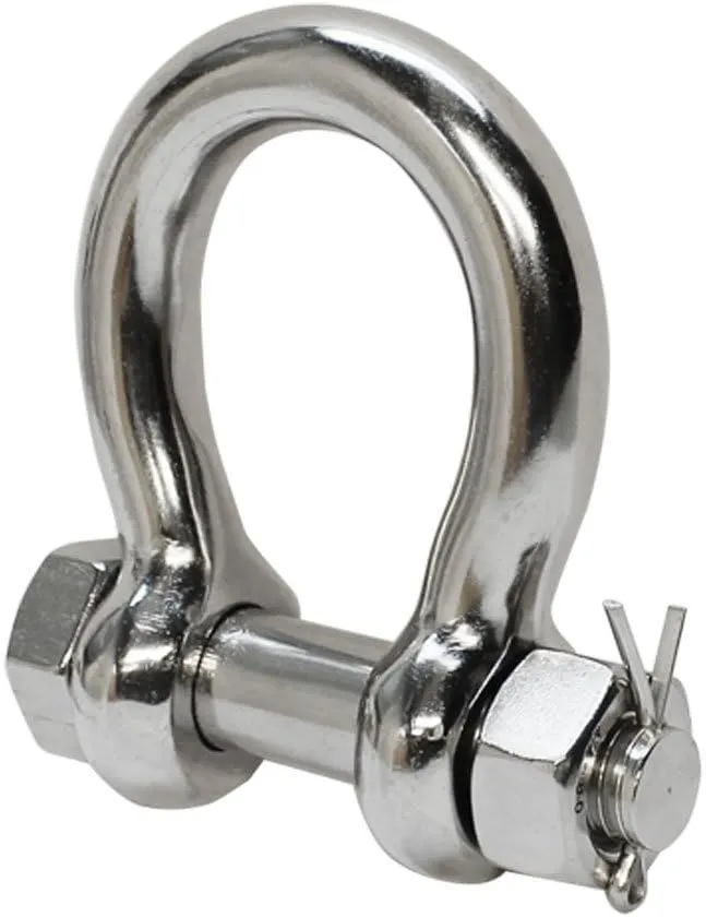 1/2'' Stainless Steel Bolt Pin Anchor Shackle Marine with Oversized Pin Bow Rigging