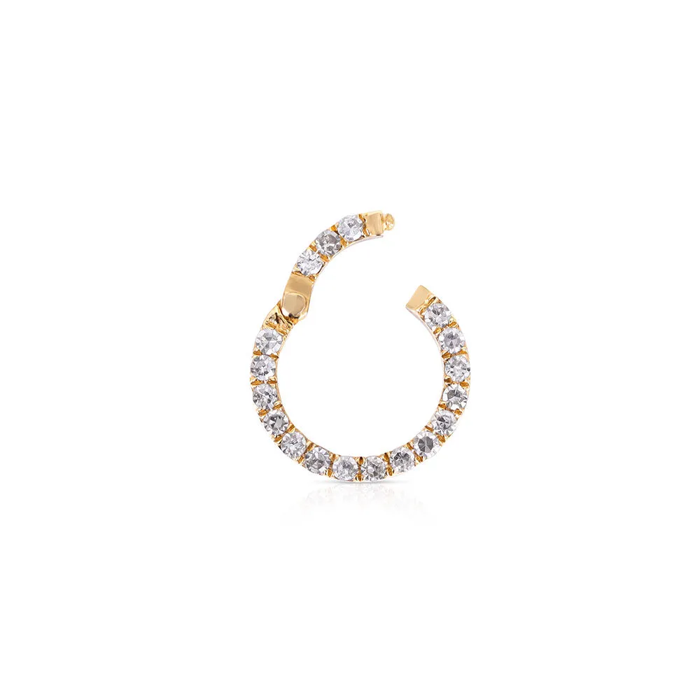 14K YELLOW GOLD DIAMOND CONNECTOR