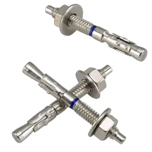 1/4" x 2-1/4" Concrete Anchors (20 Pack) 1/4 inch Wedge Anchors Bolts Stainless Steel