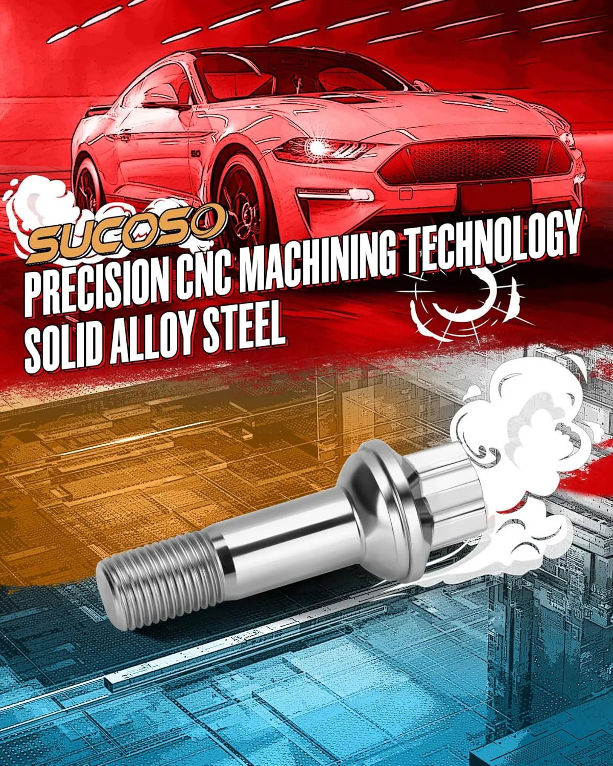 14x1.5 Lug Bolt for Mercedes-Benz ML350 ML500 GLC300 GLK350, 14mmx1.5 Wheel Lug Bolt OEM Factory Wheel for CL500 GL450 W215 E350 E300 S550 S600, 20PC Replace Benz Flower Lug Bolt 0009905407, 9905407