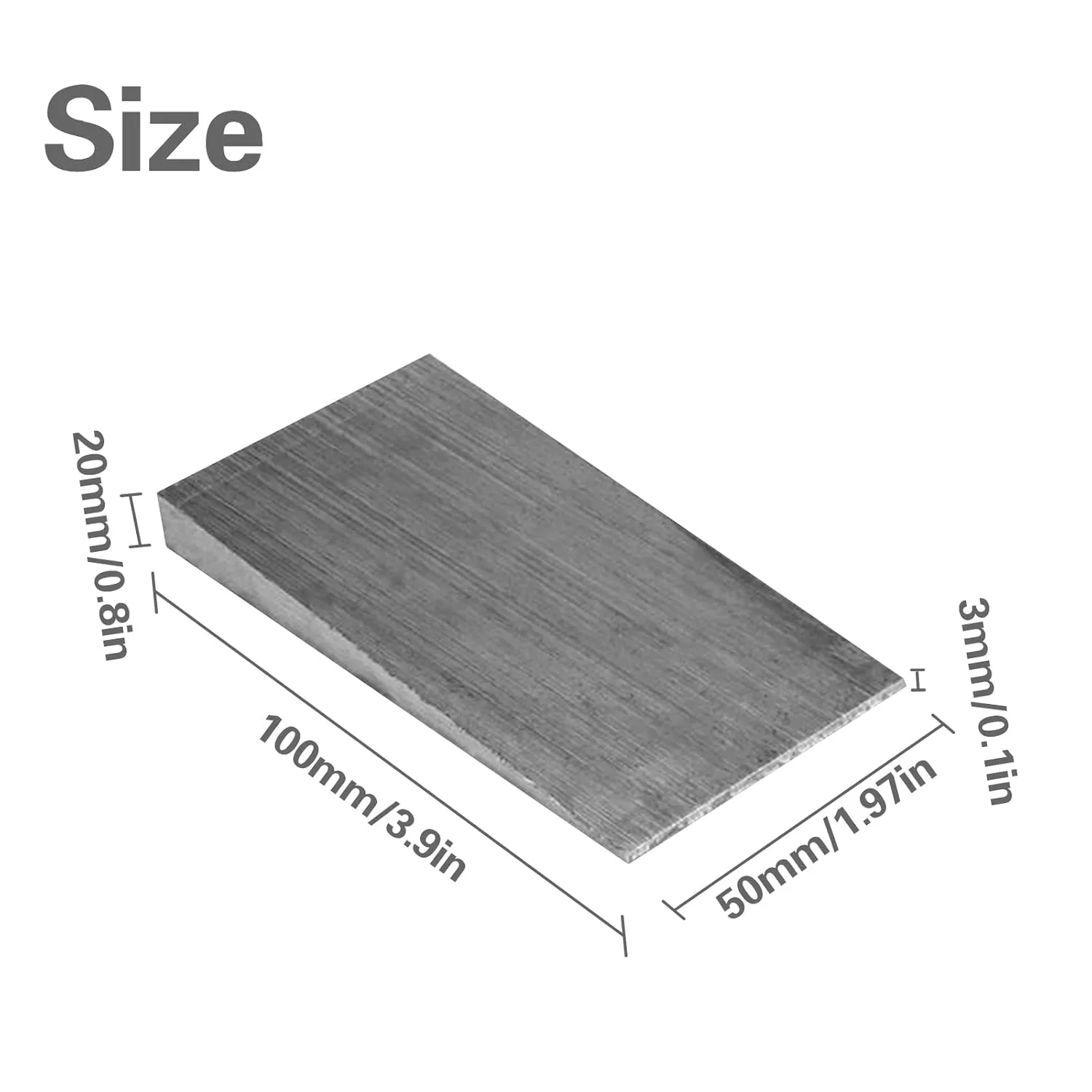 2 Pack Flange Wedge Q235 Steel Spreading Triangle Wedges Metal Shims Tool Sets Slope Level Fitting Straight Accessories for Lathe Welding Machine Equipment 4 Inch