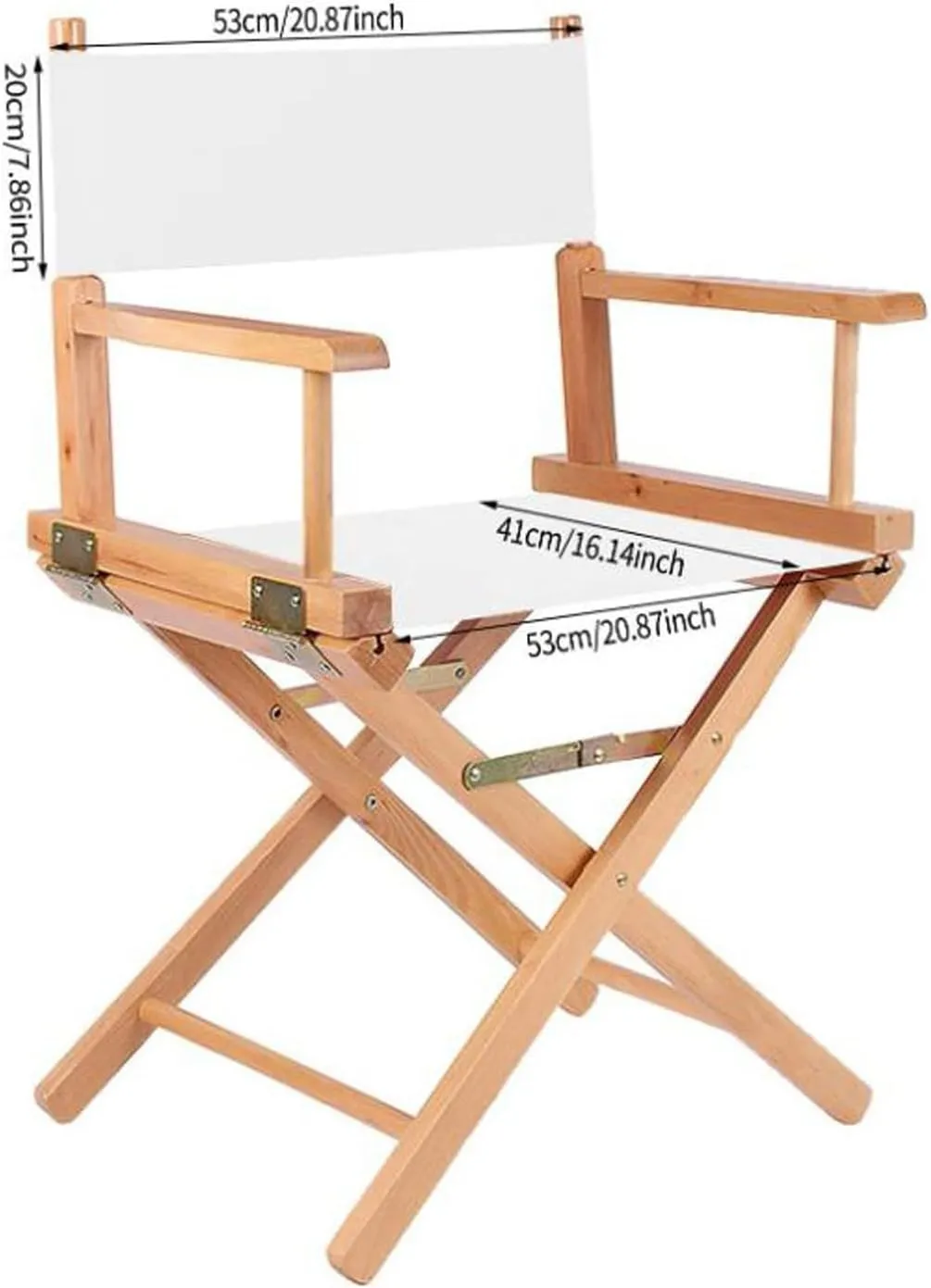 2 Set Director Chair Canvas Replacement with Wood Stick,21.2" L x 16.1" W/21.2X 7.8 Portable Replacement Cover Canvas for Directors Chair，Casual Director Chair Replacement Canvas (Black)
