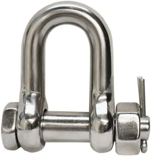 2 Ton 5/8'' 316 Marine Stainless Steel Bolt Pin Chain Shackle D Ring Rigging 4000 Lbs Cap