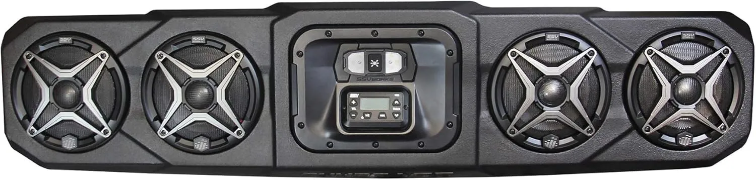 2017   Polaris Ranger 4 Speaker Overhead System (Fits with Pro-Fit Cage)
