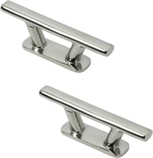 2Pcs 12" Marine Boat Cleat 316 Stainless Steel Heavy Duty Cleat Stylish Mooring Bollard Cleat