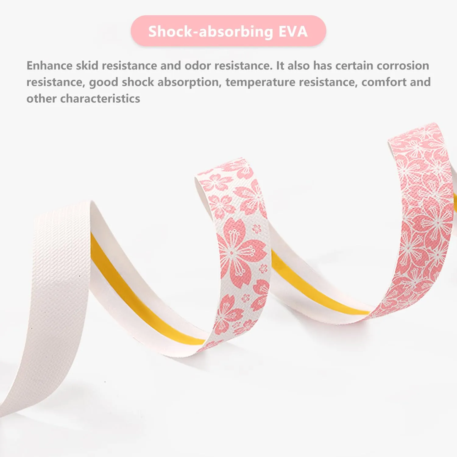 2pcs Bike Handlebar Tapes, Road Bicycle Bar Tape, Environmental Bicycle Bar Tape, Absorbent Handle Tape, Comfortable Grip for Road Bike Cycling(YHXheibai)