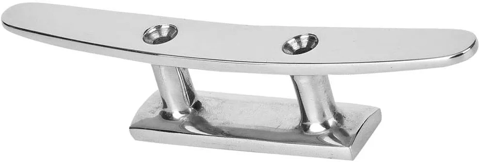 316 Stainless Steel Polished Mirror Finish Small Boat Fittings Base Connecting Rope Bolt Marine Rope Bottom Clip
