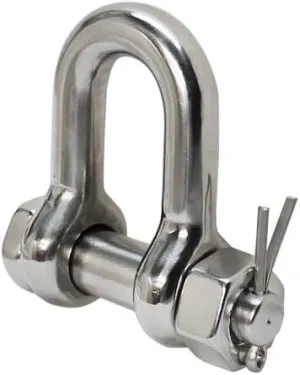 3/4'' Marine Stainless Steel 316 Chain Shackle Bolt Pin D Ring Rigging Boating