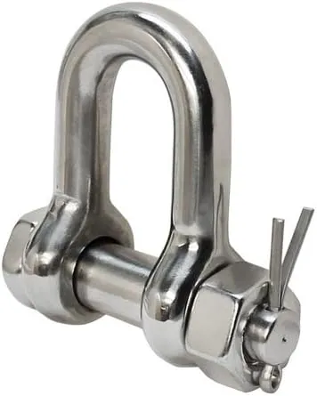 3/4'' Marine Stainless Steel 316 Chain Shackle Bolt Pin D Ring Rigging Boating