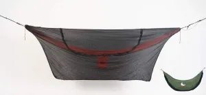 360° Convertible Mosquito and Bug Hammock Net - Fair Trade & Handmade All-Round Protection from Bugs and Insects - Double Circular Zipper Opens Ceiling for Extra Comfort - Black
