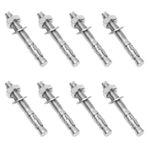 3/8" x 3.5" Wedge Anchors, 8Pcs 316 Stainless Steel Expansion Bolt for Cement Concrete Wall Base Bracket Heavy Duty Concrete Anchor Bolts, Anti-Rust Performance