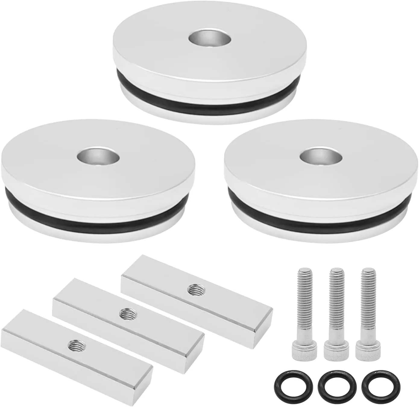 3PCS Billet Aluminum Freeze Plug Kit Replacement for Cummins Dodge Turbo Diesel 5.9L 12v/24v 1989-2007