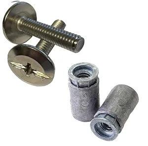 48pc Hurricane Sidewalk Bolt and Anchor Kit 1/4-20 x 1-1/4 inch Stainless Steel Bolts