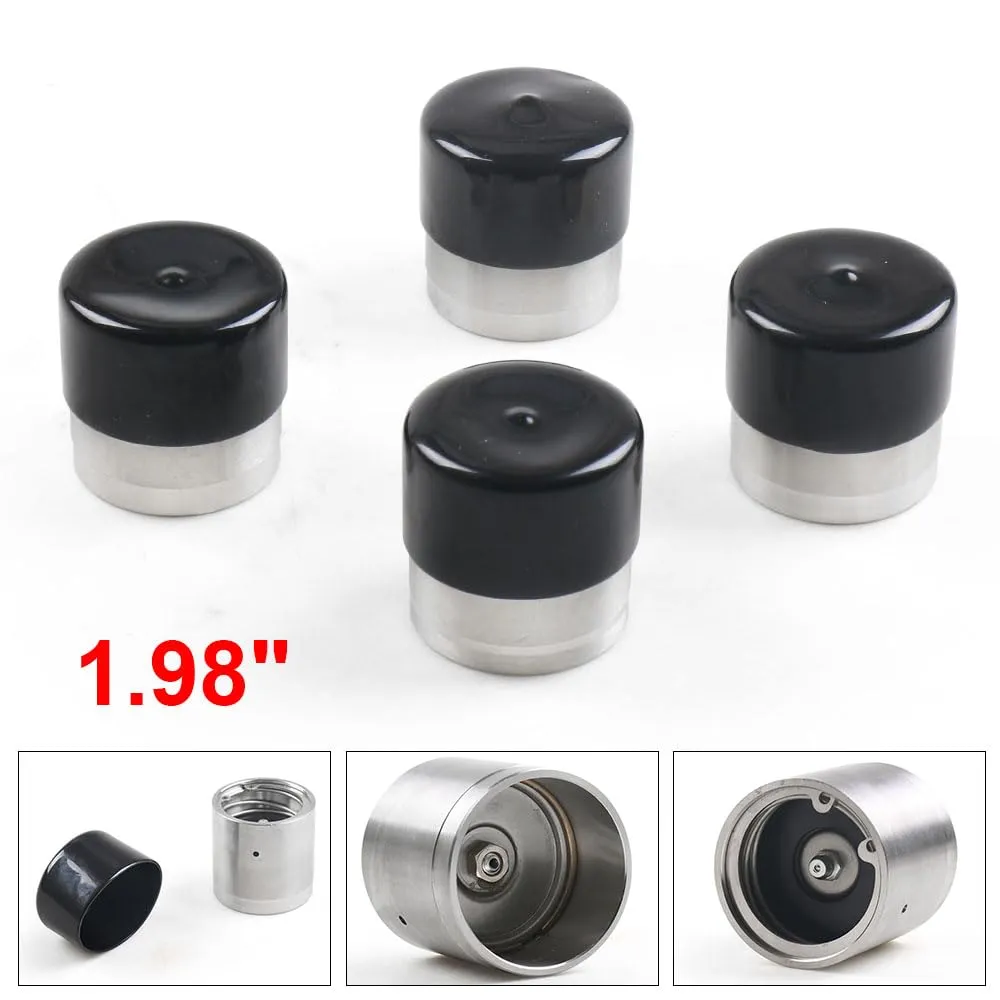 4pcs/Set Stainless Steel inch Boat Trailer Bearing Protector Cap with Dust Cover (1.98in)