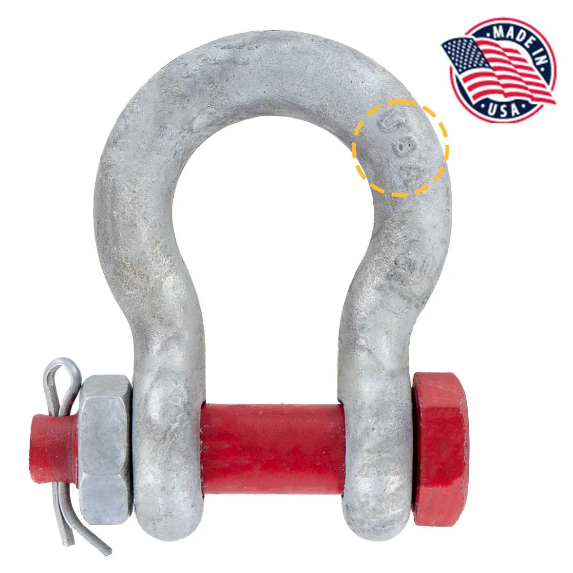 4" Crosby® Bolt Type Anchor Shackle | G-2130 - 150 Ton