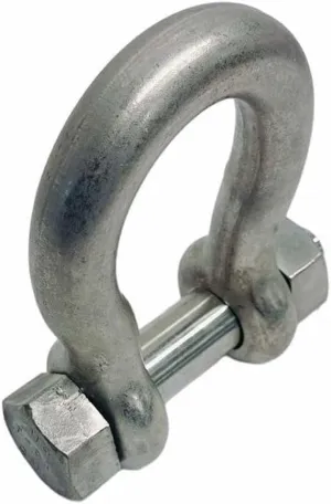 5/8" Bolt Pin Anchor Shackle 4000 Lbs WLL, T316 Stainless Steel, Drop Forged