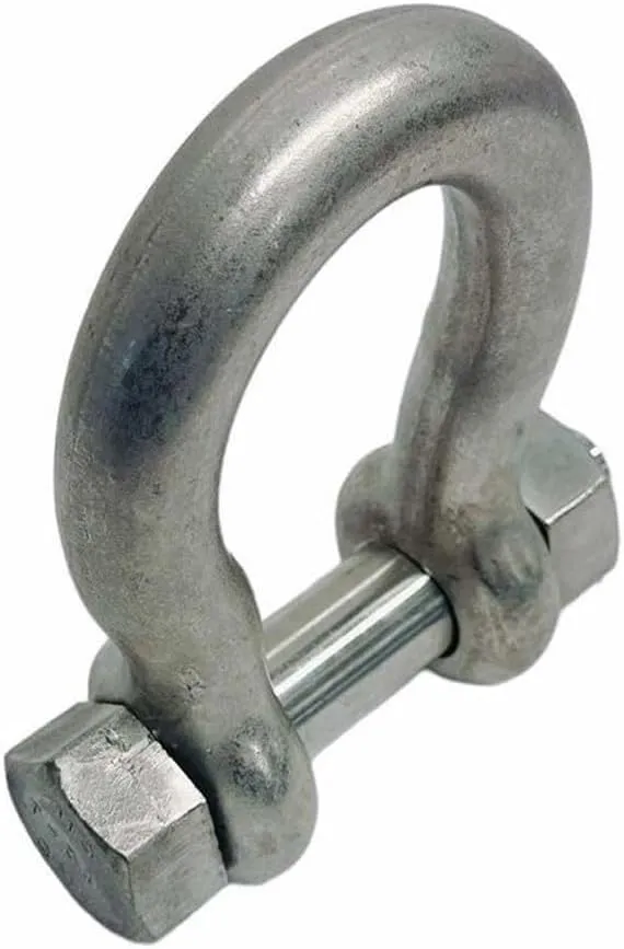 5/8" Bolt Pin Anchor Shackle 4000 Lbs WLL, T316 Stainless Steel, Drop Forged