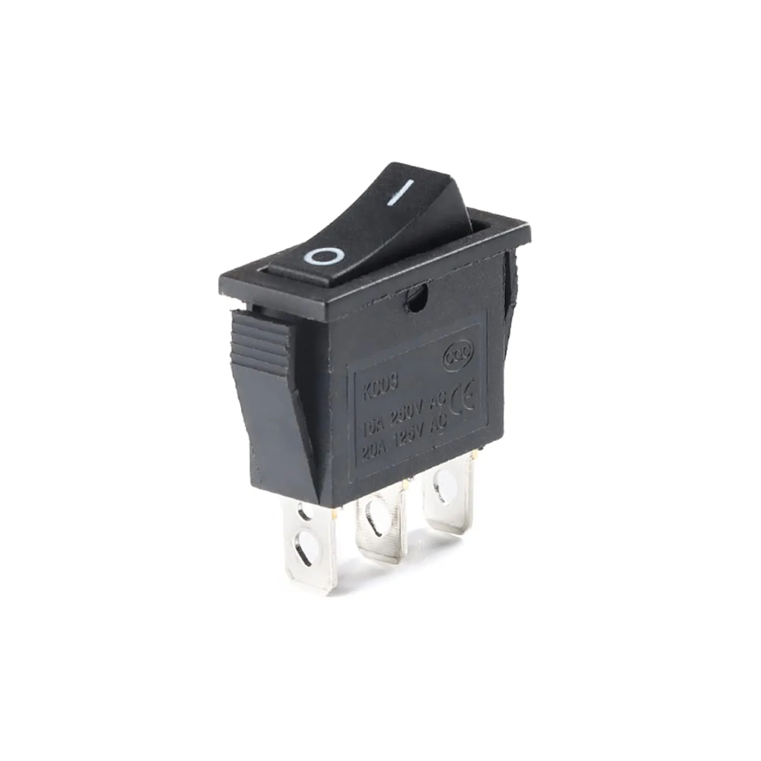 5PCS KCD3 Microswitch Electric Cooker Frying Pan Boat-Type Toggle Switch Ship-Type Seesaw 2/3 Feet 2/3 Gear Power Button Kit(3P 3 Gear with LED)