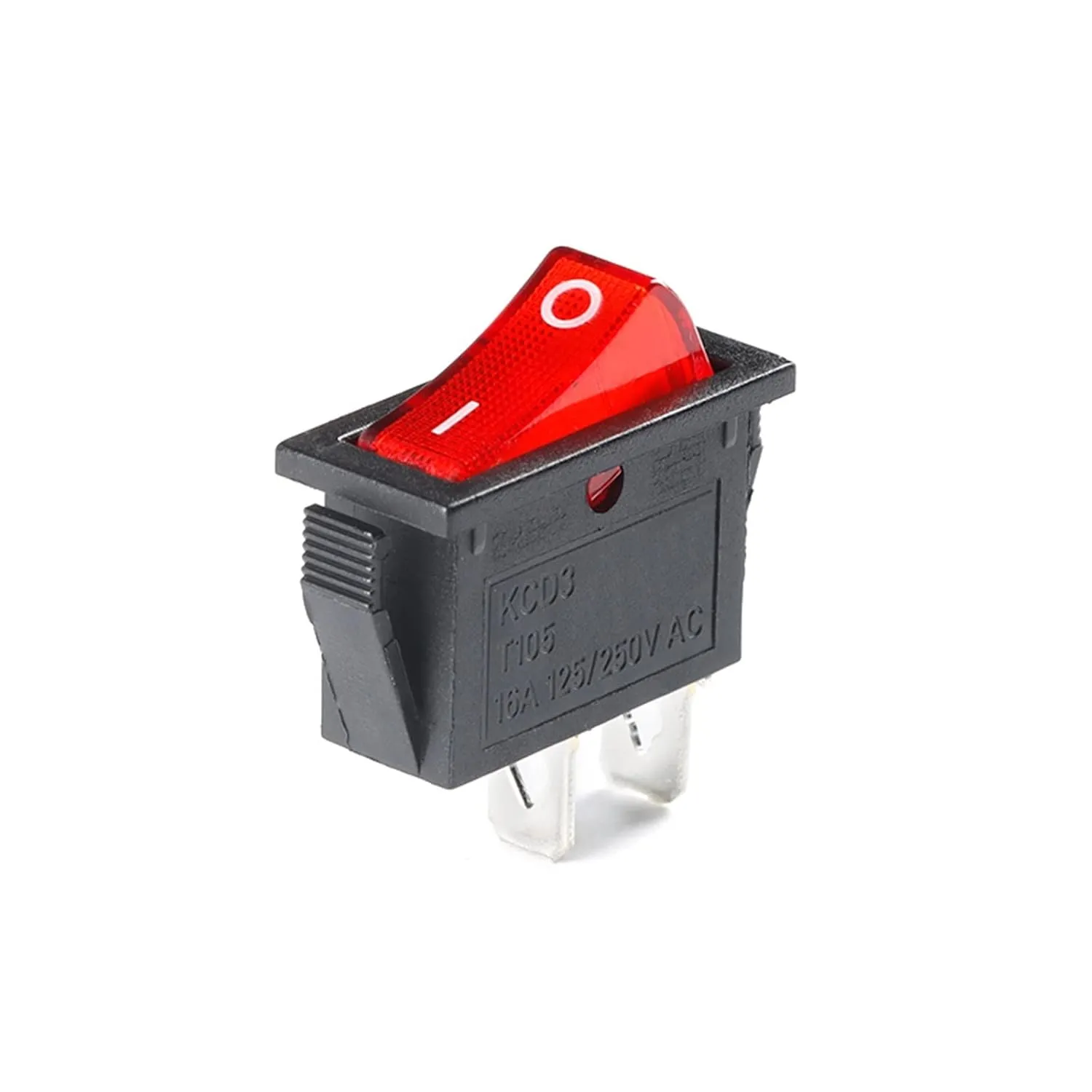 5PCS KCD3 Microswitch Electric Cooker Frying Pan Boat-Type Toggle Switch Ship-Type Seesaw 2/3 Feet 2/3 Gear Power Button Kit(3P 3 Gear with LED)