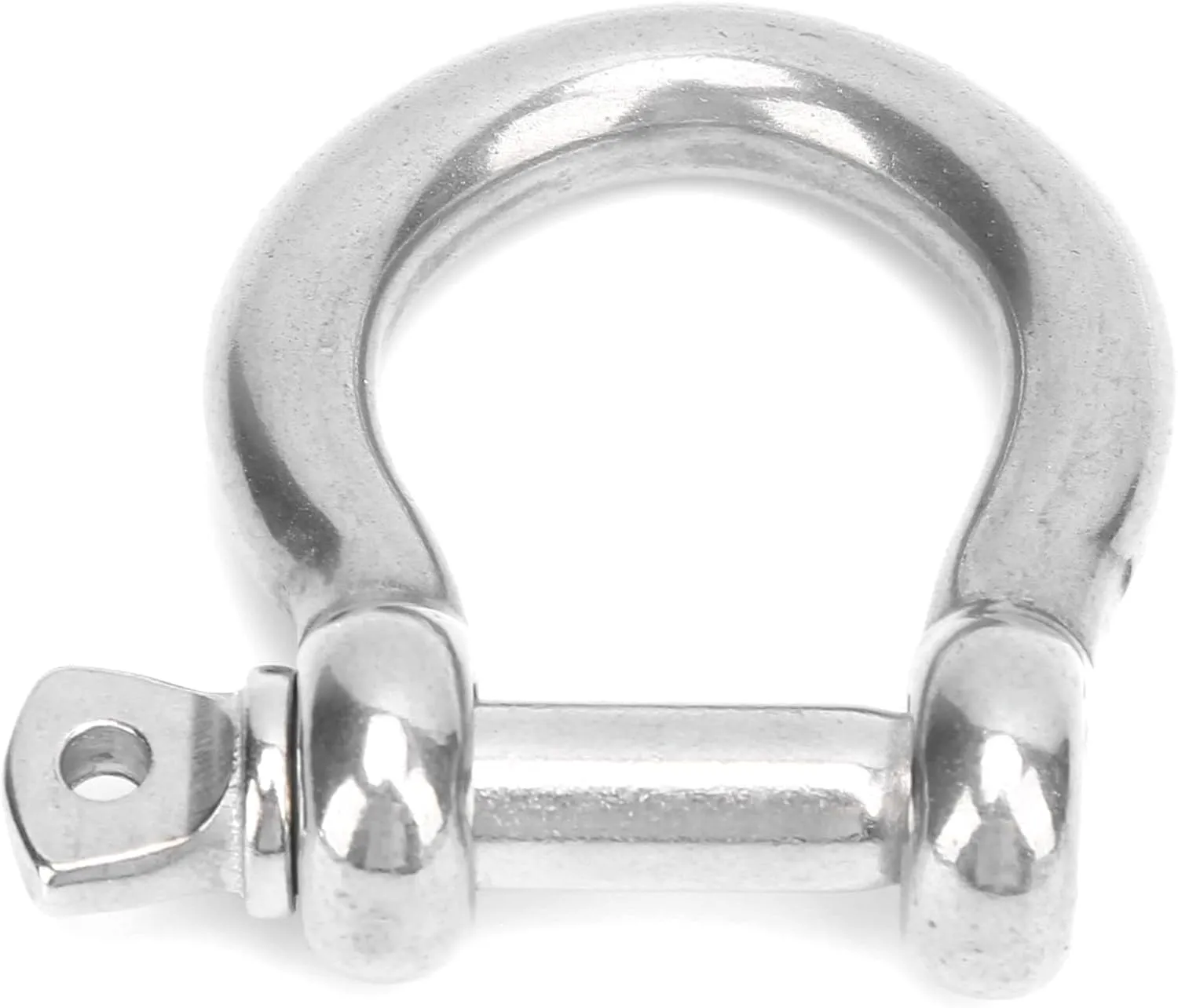 5pcs Stainless Steel Bow Shackle Screw Pin Anchor Shackle Hardware Rigging, D Ring Shackle Boat Anchor Shackle, Marine Grade Boat Sailboat Chain Shackel Bolt Rigging Clasp (M10)