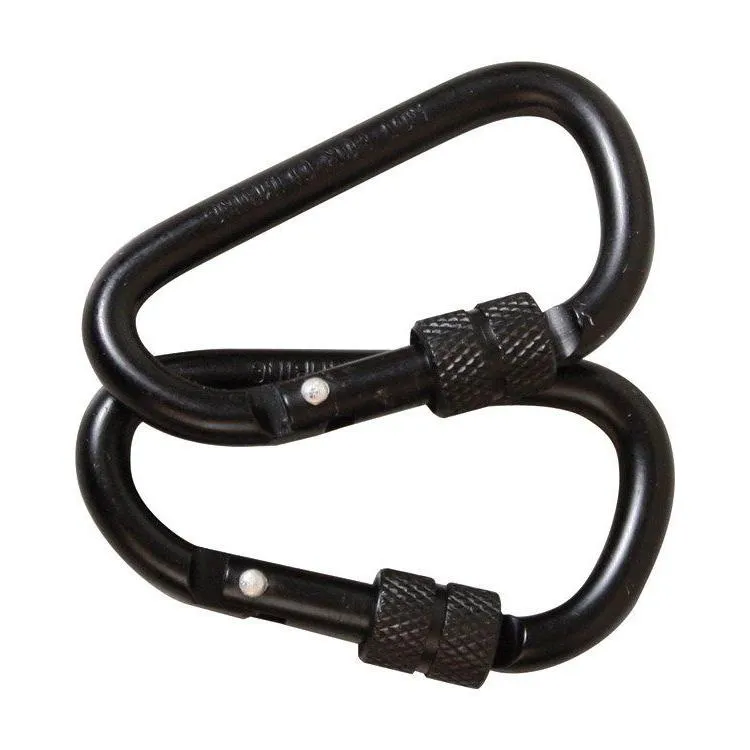 6mm Lockable Carabiner x 2