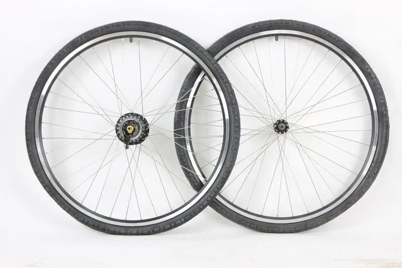 700C Nexus 8 Speed Internal Hub SG-6001-8R Rim Brake Wheels & Shifter with 42mm Tires and Tubes!