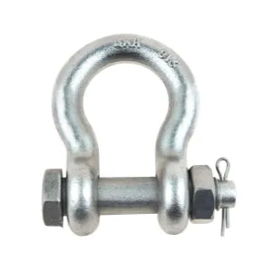 7/16" Stainless Steel Drop Forged Bolt Pin Anchor Shackle - 1 Ton