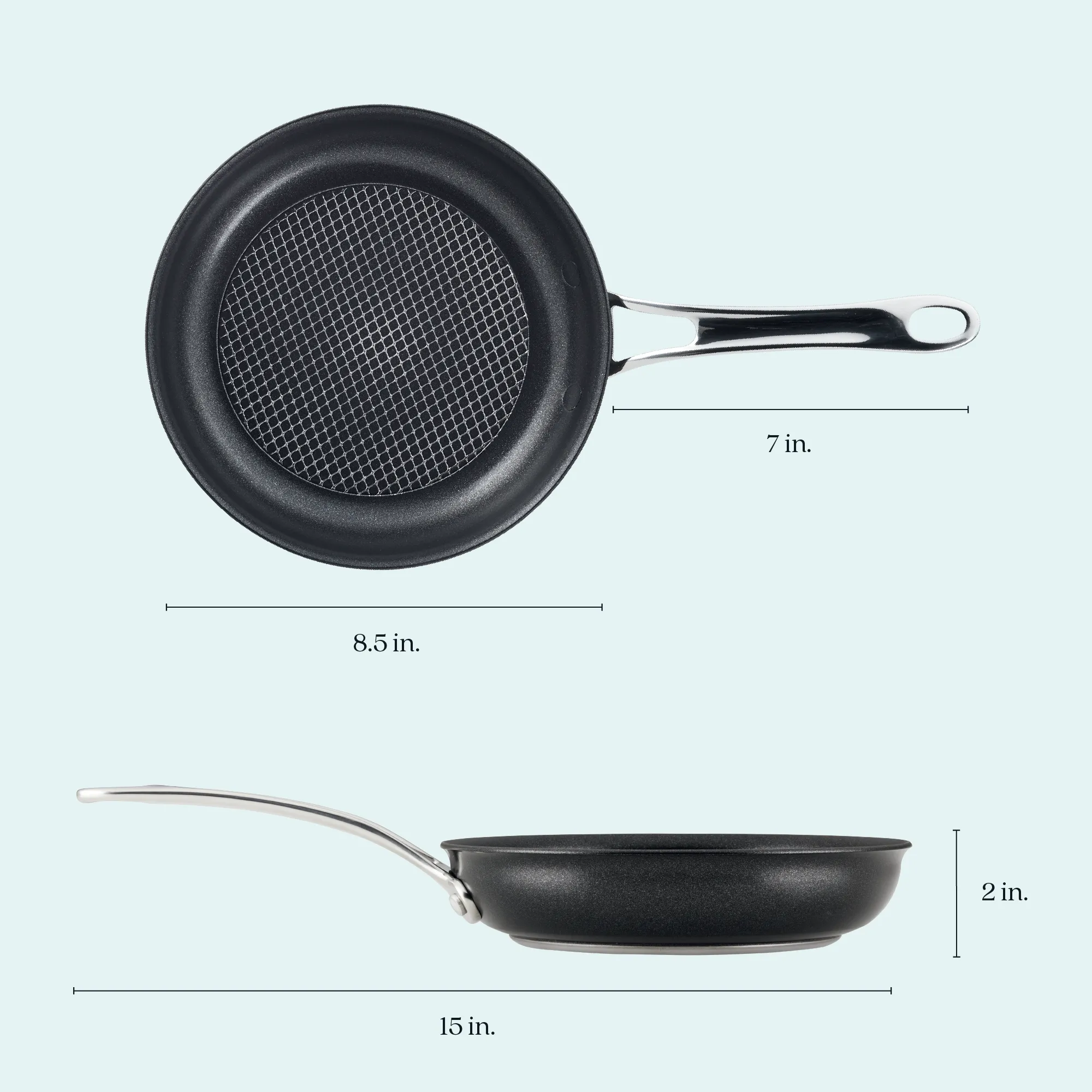 8.25-Inch Hybrid Nonstick Frying Pan