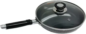 9" Nonstick Fry Pan With Lid Deep Frying Pan with Handle,Skillet,Dishwasher Safe