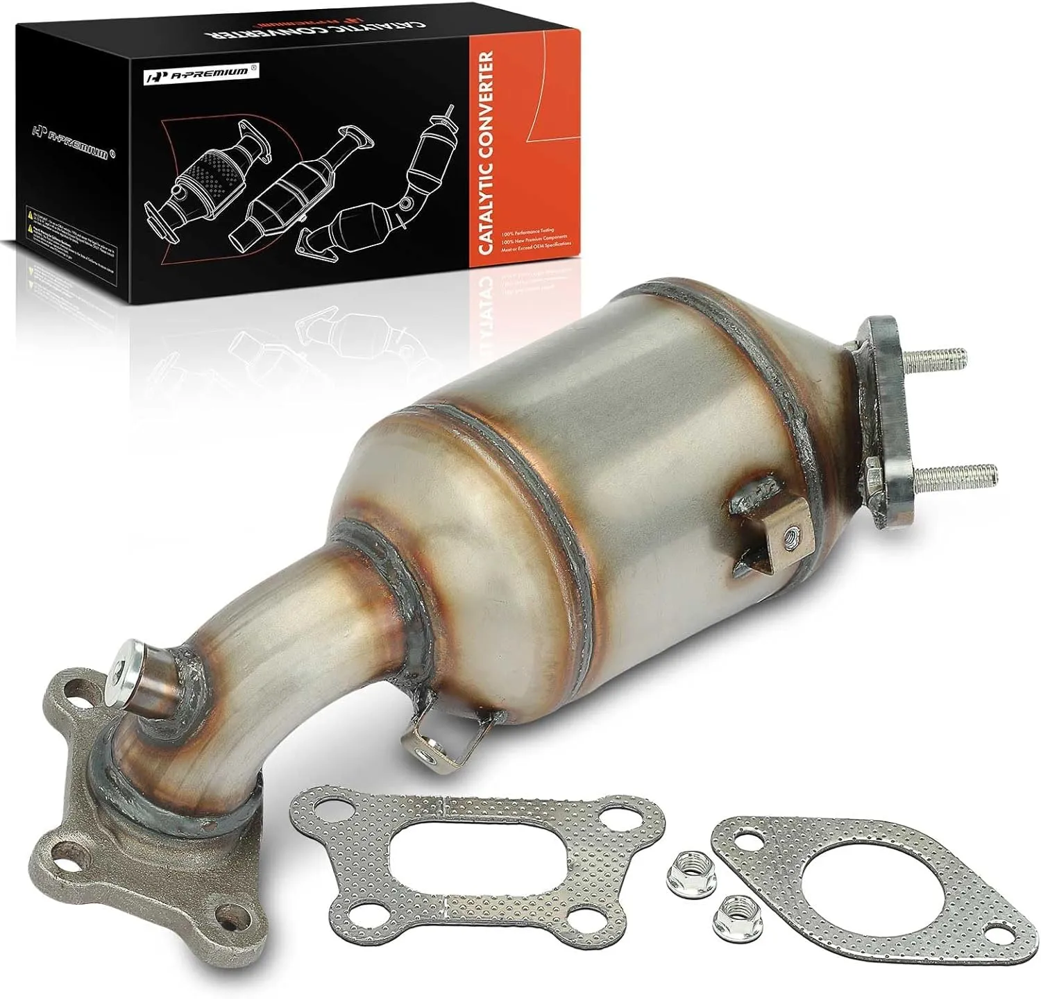 A-Premium Front Right Catalytic Converter Kit Direct-Fit Compatible with Chevy, GMC & Cadillac Models - Blazer 2019-2023, Acadia 2017-2023, XT5 2017-2023, XT6 2020-2023 - V6 3.6L - E.P.A. Compliant