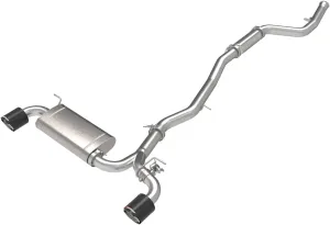 aFe Power 49-36050-C Takeda 3 IN to 2-1/2 IN 304 Stainless Steel Cat-Back Exhaust System, Carbon Fiber, fits Toyota GR Supra (A90) 2021 L4-2.0L (t)