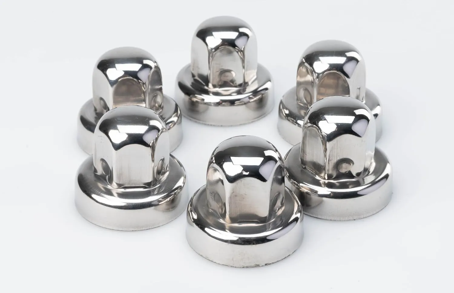 Alcoa Wheels Lugnut Nut Cover for Sprinter 3500 (6 Pack), for use with 16", 205mm Bolt Circle, Chrome, Push On Lug Nut Covers, PN: 000135