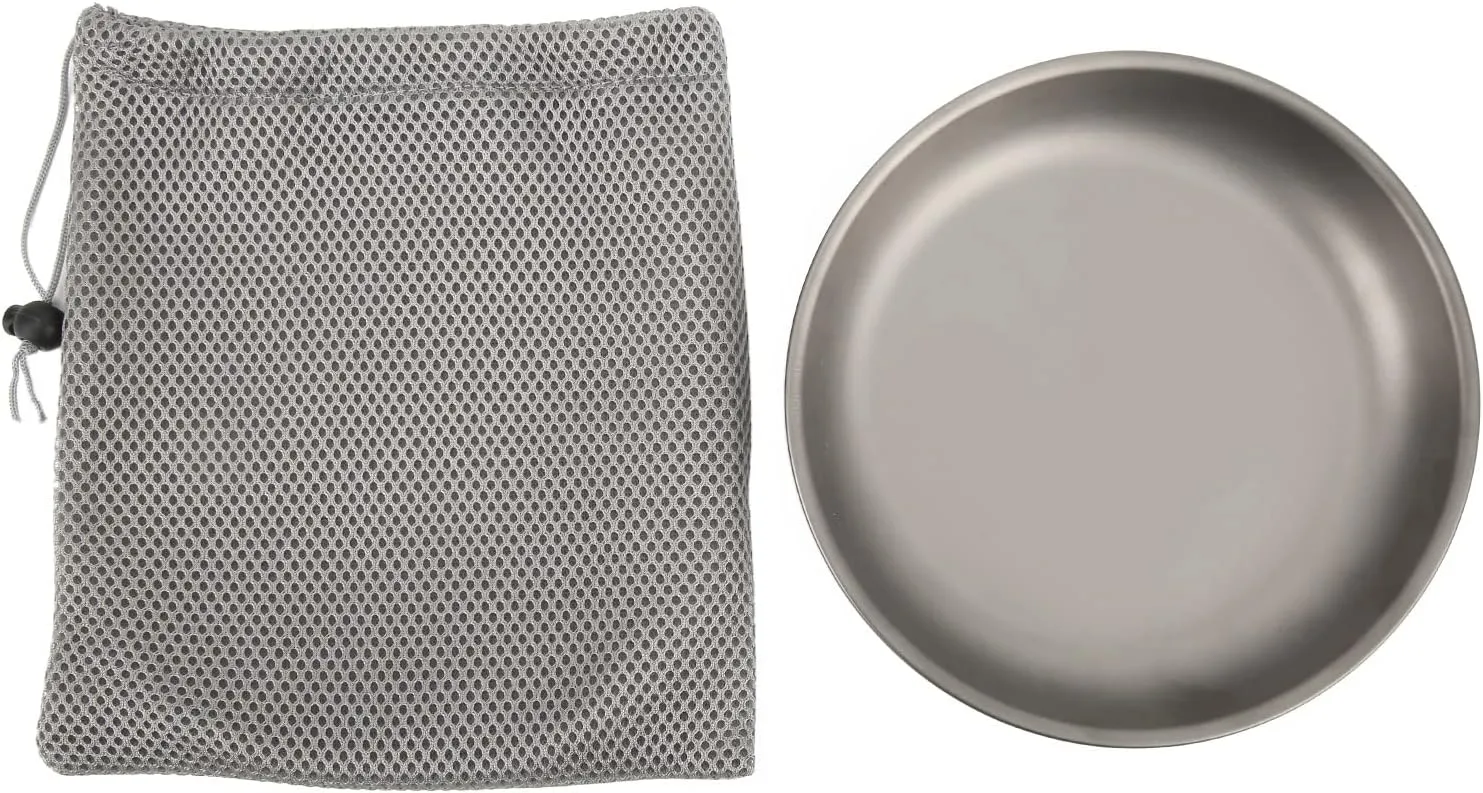 Alloy Frying Pan 7.5in Diameter, and, Temp, for Outdoor Camping, Hiking and Picnics, with Rounded for
