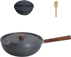 Aluminum Alloys Frying Pan Portable Detachable Long Handle Pots Outdoor Tableware Portable Camping Picnics Pots Enduring