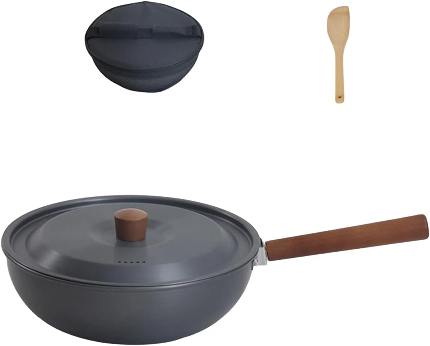 Aluminum Alloys Frying Pan Portable Detachable Long Handle Pots Outdoor Tableware Portable Camping Picnics Pots Enduring