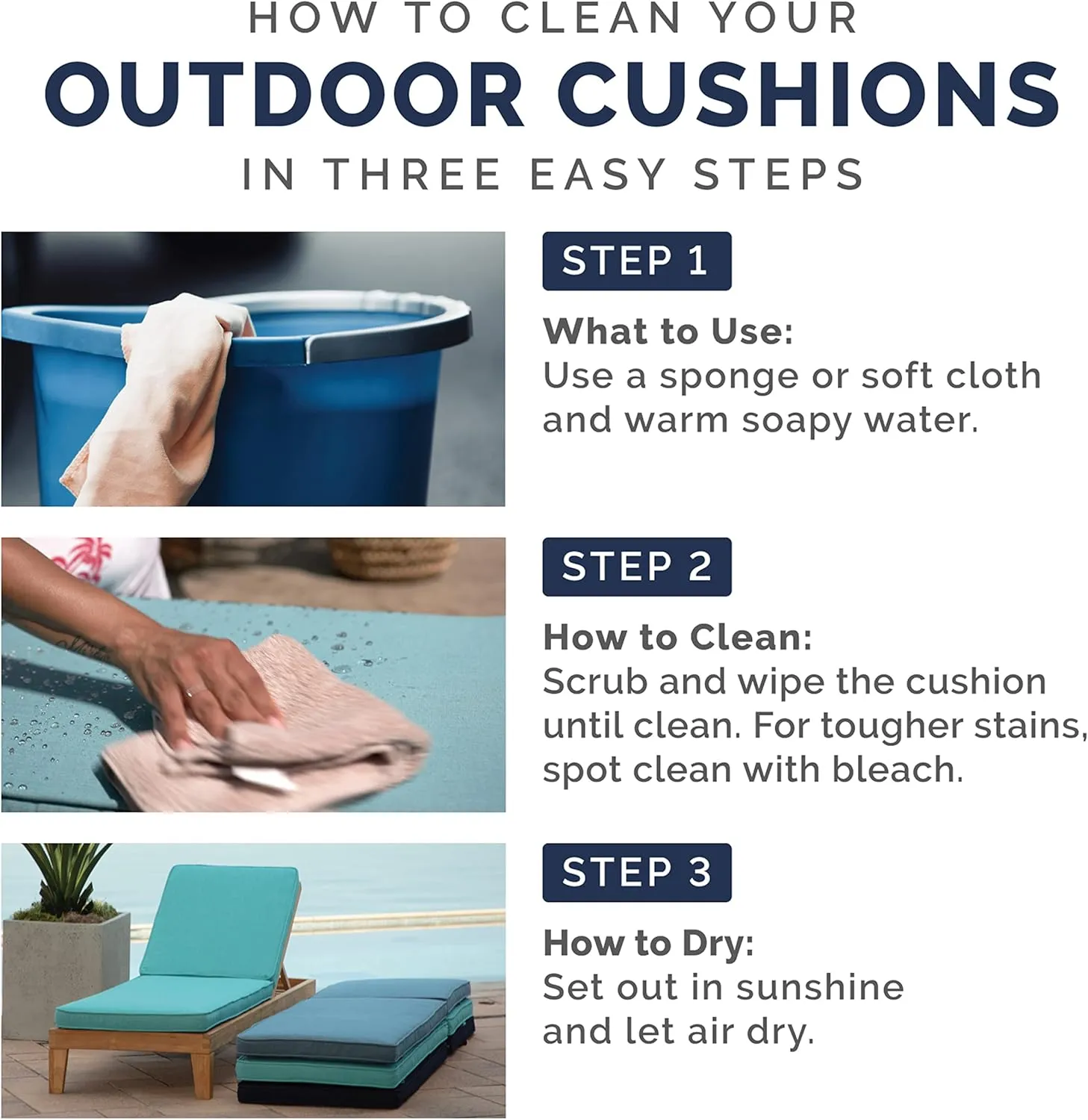 Arden Oceantex Outdoor Chair Cushion 20 x 20, Nautical Red