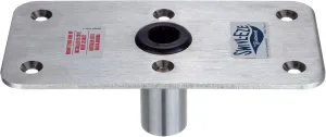Attwood Lock'n-Pin 3/4" Non-Threaded Stainless-Steel Finish with Steel Lip Tube Boat Seat Post Bases