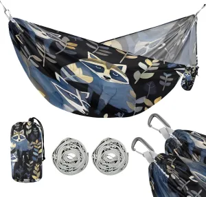 ATTX Dark Black Raccoons Camping Hammock - Lightweight & Portable Hammocks, Heavy Duty 330lbs Capacity for Indoor, Hiking, Backpacking, Travel, Backyard, Beach#287