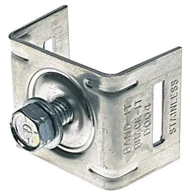 Band-It® Brack-It™ 1-Bolt Straight Leg Sign Mounting Brackets