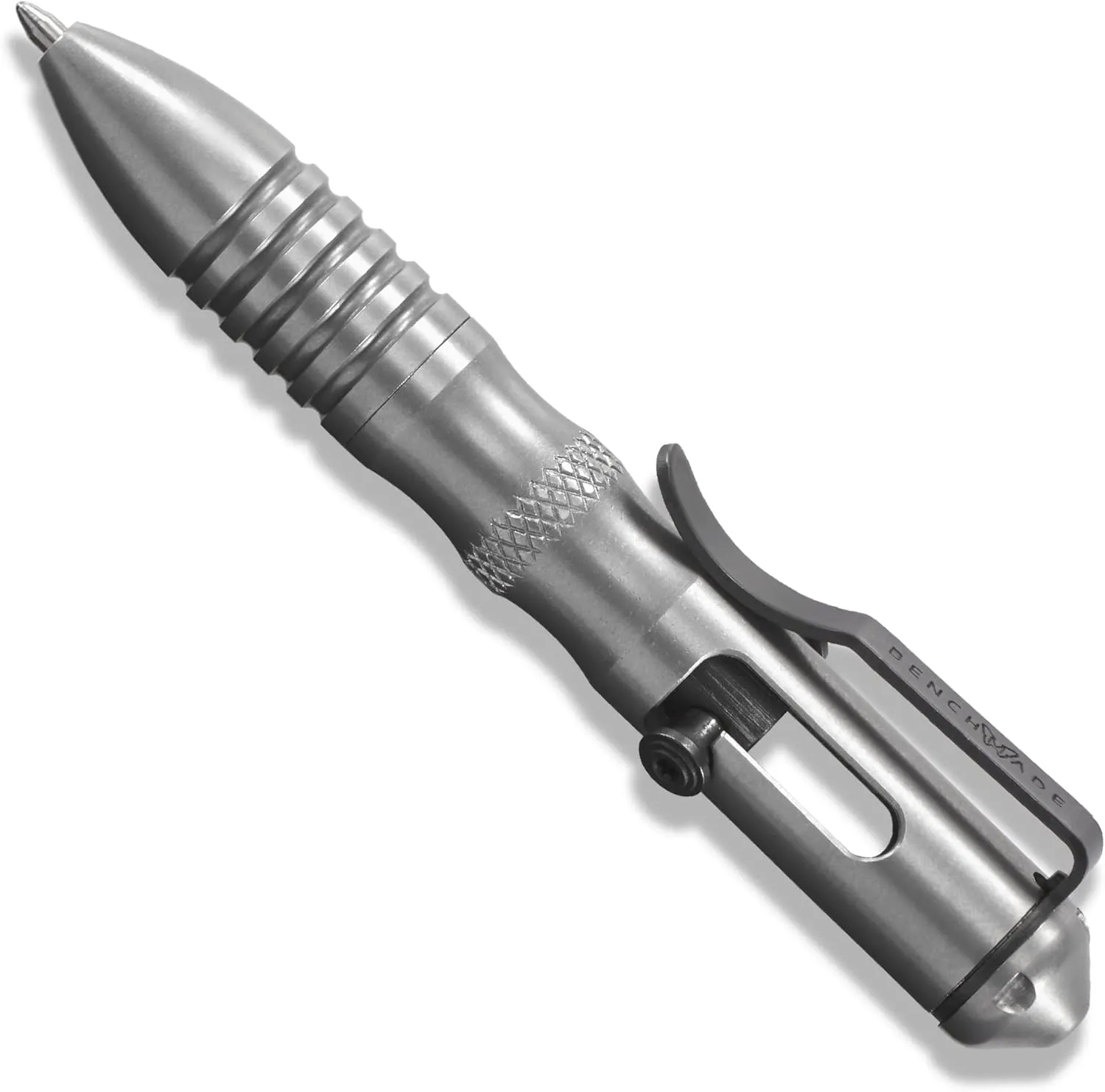 Benchmade - 1121 Shorthand Pen, Ergonomic Knurling Pattern, Brushed Stainless Steel Handle