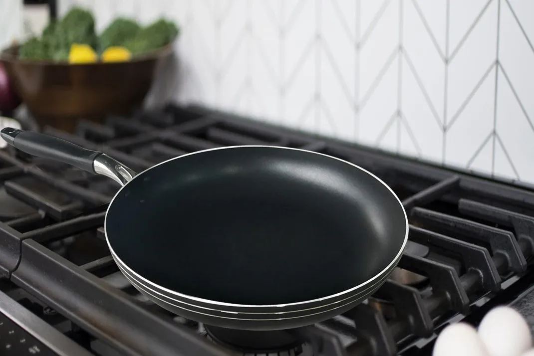 Bene Casa Aluminum Nonstick Frying  Pan, Heat Resistant Handles, Dishwasher Safe