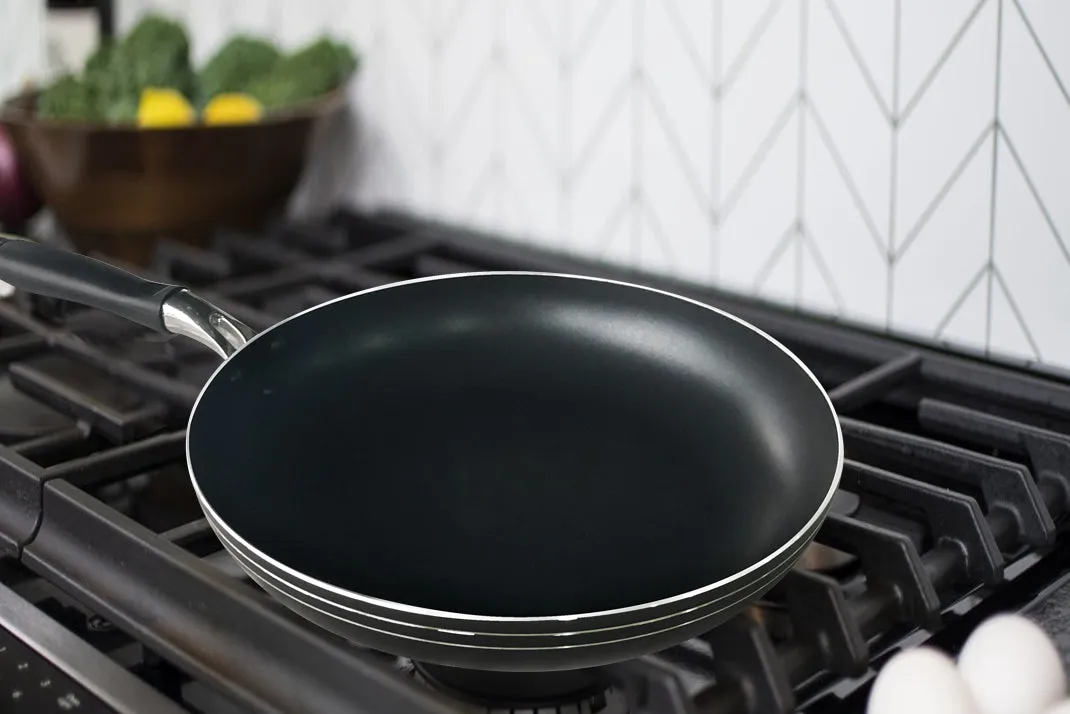 Bene Casa Aluminum Nonstick Frying  Pan, Heat Resistant Handles, Dishwasher Safe