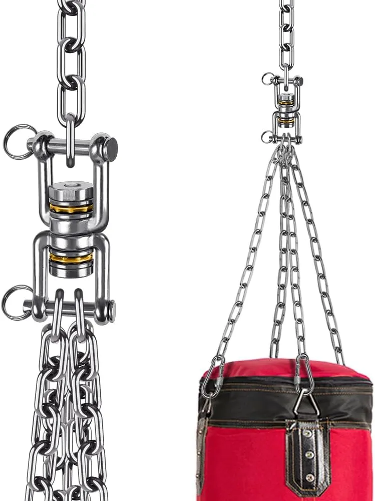 BeneLabel Swing Swivel, 360° Rotational Device with 2 Bearings, 770LB Capacity, Stainless Steel, for Aerial Dance, Yoga Swing Sets,Web Tree Swing, and More, 2 Pack