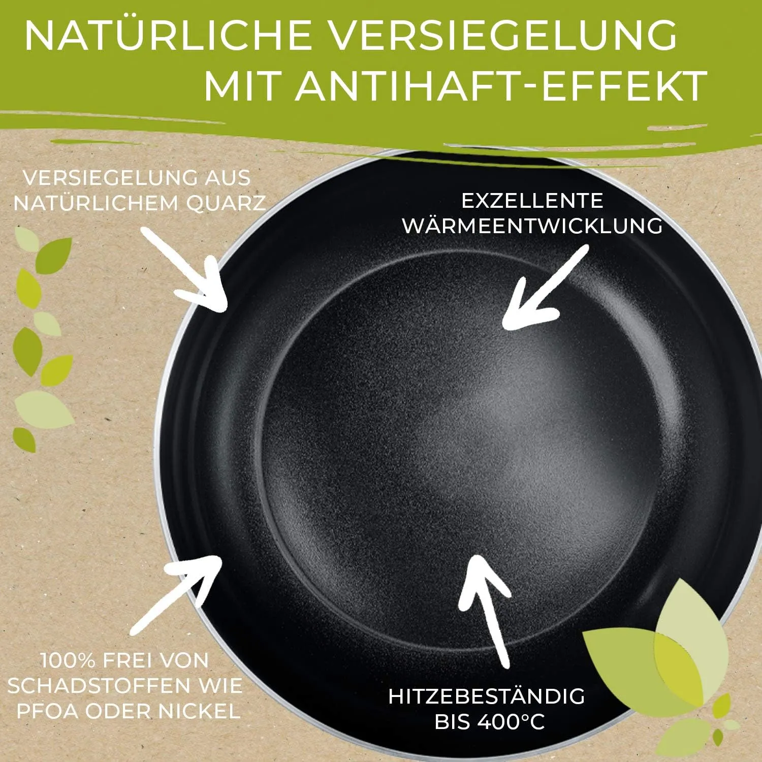 Berndes b.Green Aluminium Recycled Induction Frying Pan 28 cm, 100% Recycled Drink Cans, Black