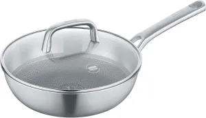 Berndes Tricion Resist Wok 26 cm, Wok Pan with Lid 3.4 L Volume, Suitable for All Hobs Including Induction, Non-Stick Coating